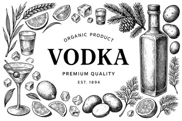 Crafting artisanal vodka with organic ingredients, featuring unique botanicals and traditional distillation methods