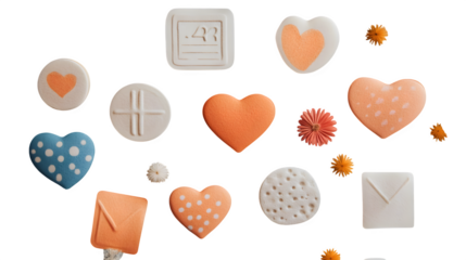 Quote bubble sticker sheet in minimal beige tones and hand lettering