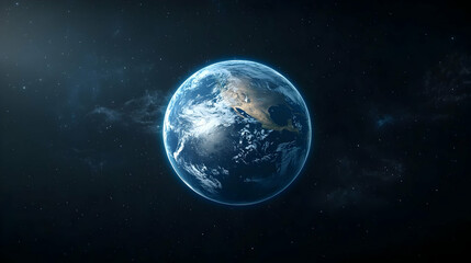 Obraz premium Pixelated Earth In Space