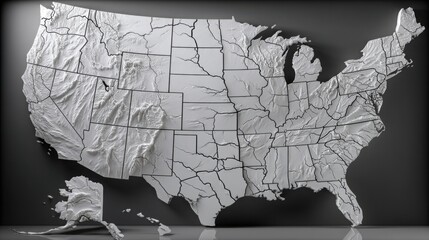 United states map featuring economic cycle iconography to illustrate regional economic dynamics and interconnections