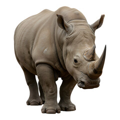 Obraz premium Rhino Facing Slightly Toward Camera