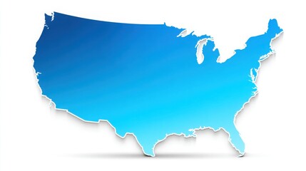 Fototapeta premium Detailed map of the united states highlighting fair trade concepts and ethical sourcing for community impact