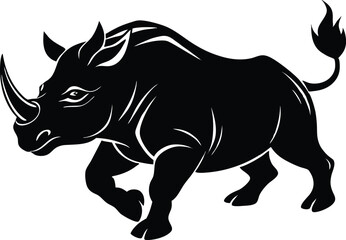 Rhino Charging Silhouette