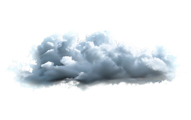 Fluffy white cloud on a blue sky