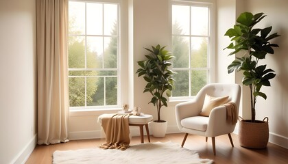 interior modern design room 3d