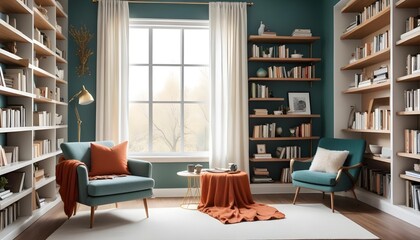 interior modern design room 3d