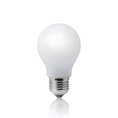 White LED Light Bulb Energy Efficiency Illumination Studio Shot