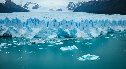Fototapete Rund Melting glaciers © CrisAlca