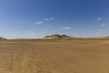 The beautiful colors of the Black Desert volcanic area, Egitto