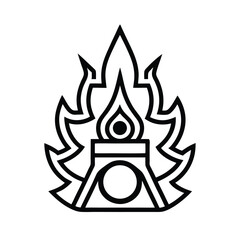 aztec fire glyph