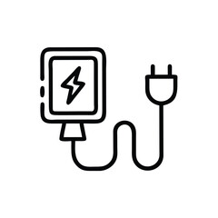 Electric Vehicle Charging Station Vector Illustration