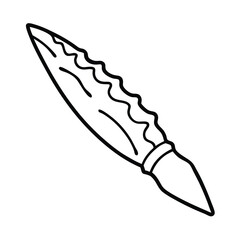 maya flint knife