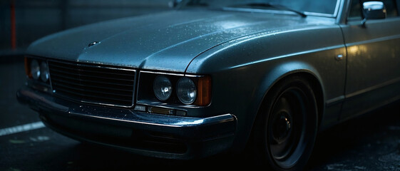 vintage car headlight wallpaper 4K with cinematic lighting