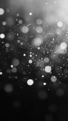 Black and white bokeh shimmer in silent air