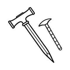 Roman Nail and Hammer