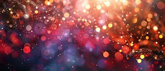 Background With Natural Bokeh And Bright Golden Lights ,Abstract bright light glittering bokeh blur background