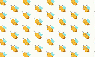 Children's pattern with bees.