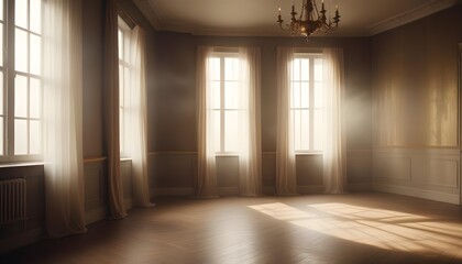 interior modern design room 3d