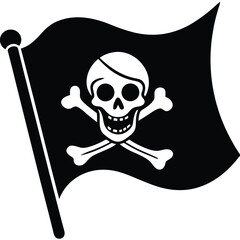 Pirate Flag Vector Illustration