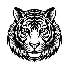 Fototapeta premium tiger head vector