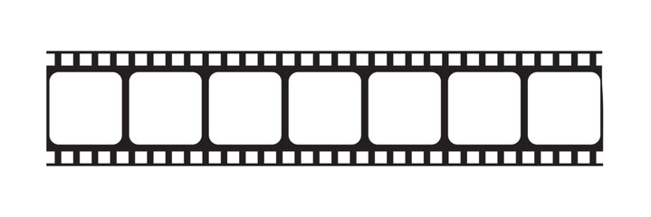 Film strip isolated vector icon. Film strip roll. Film Strip vector illustration on white background