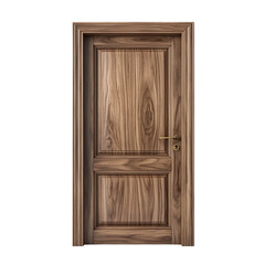  [Transparent Background PNG] Blank wooden door frame 