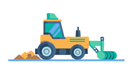 Fototapeta premium bulldozer, icon