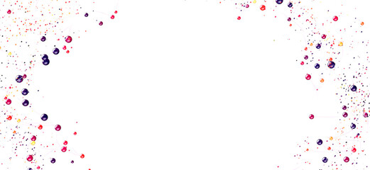 Abstract background with colorful dots and lines. Perfect for presentations or websites.