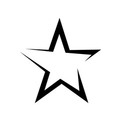 Shooting star y2k concept. Shooting star vector y2k design. Stars simple icon vector