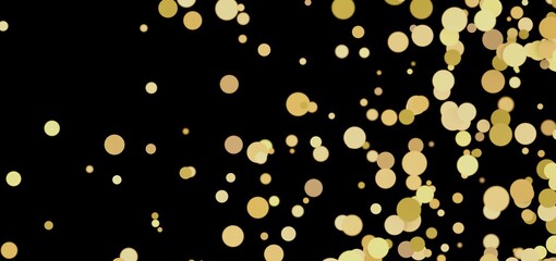 Abstract festive background with gold confetti. Perfect for celebrations.
