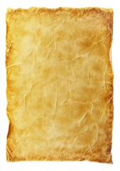 Aged, antique parchment paper.  A vintage, textured document, with a slightly browned, wrinkled surface,  suggesting age and history