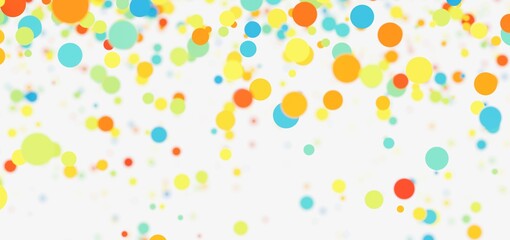 Bright, cheerful background with colorful floating circles. Perfect for playful designs.