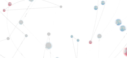 Modern abstract image of network connections and data flow. Ideal for technology and communication concepts.