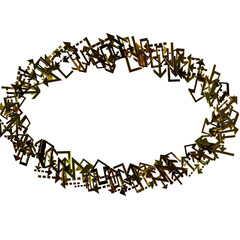 Abstract Green Arrows Background