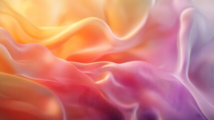 Obraz premium 65. A sunset-hued abstract art piece with soft transitions