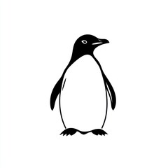 Fototapeta premium Penguin Silhouette
