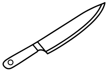 Art Knife Line Art Vector Illustration