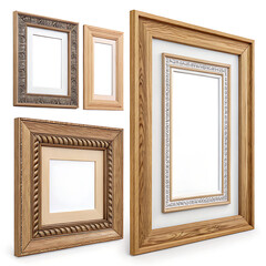 set of wooden frames