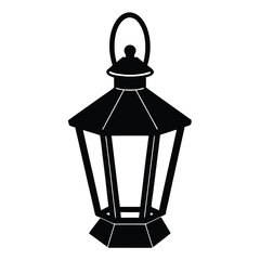 street lamp isolated on white