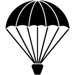 Creative details Parashoot icon vector illustration 