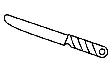 Magnetic Knife Strip Line Art Vector Illustration