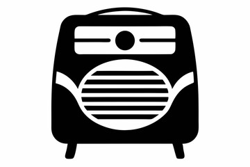 Portable Dehumidifier Silhouette Vector Illustration