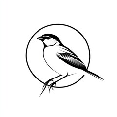 Obraz premium Bird in Circle