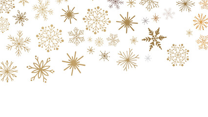 Whirling Snowstorm: Astonishing 3D Illustration Depicting Descending Festive Snowflakes