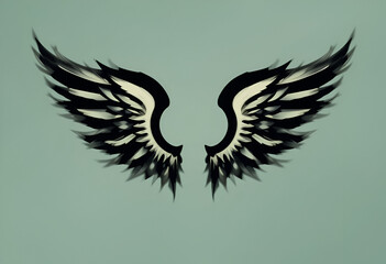 Obraz premium wings as logo