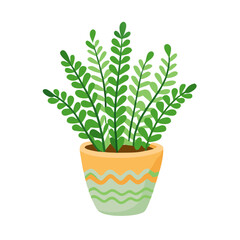 Cute Potted Plant Illustration - Home Decor Element