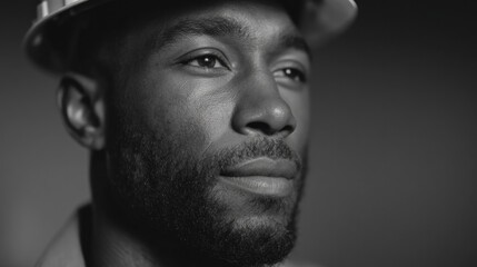 focused portrait of electrician at work conveying expertise and concentration