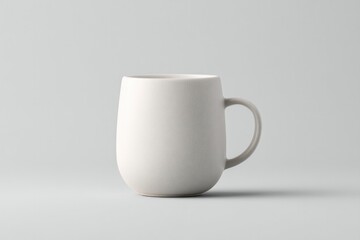 Fototapeta premium minimalistic and clean image of plain cup or mug isolated on white background