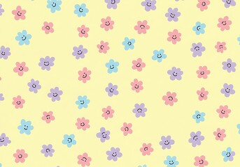Fototapeta premium Happy Bloom Meadow AI Generated