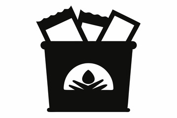 Trail Snack Pack Silhouette Vector Illustration